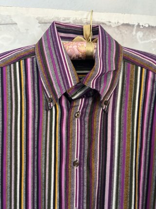 Camicia Etro Milano a Righe Multicolor Taglia M