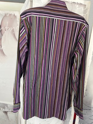 Camicia Etro Milano a Righe Multicolor Taglia M