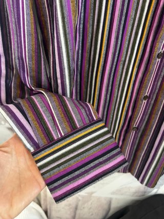 Camicia Etro Milano a Righe Multicolor Taglia M