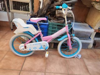 2 Bicicletas infantiles rosa con asiento