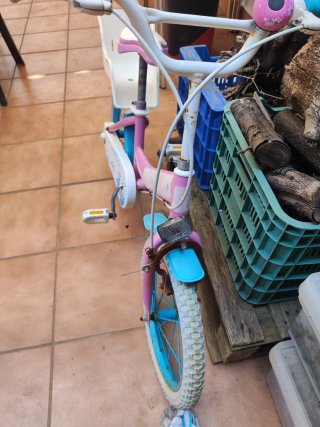 2 Bicicletas infantiles rosa con asiento