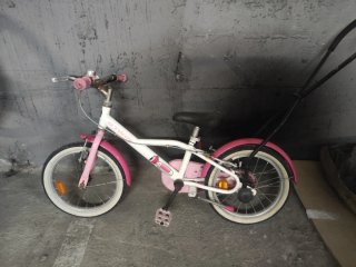 2 Bicicletas infantiles rosa con asiento