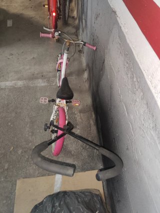 2 Bicicletas infantiles rosa con asiento