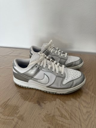 Nike Dunk Low Plata y Blanco