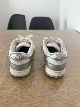 Nike Dunk Low Plata y Blanco