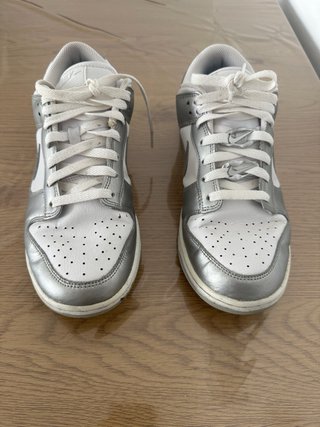 Nike Dunk Low Plata y Blanco