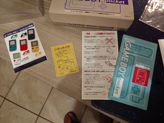 Game Boy Pocket Nintendo Bianco Scatola Manuali
