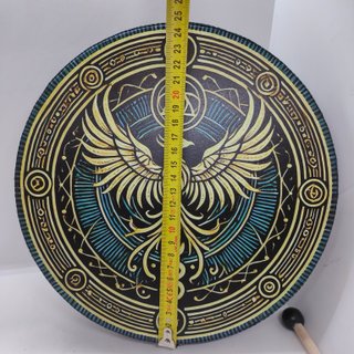 Tamburo sciamanico 25cm Fenice Albero Vita