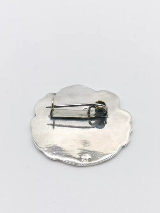 Broche antiguo plata mujer