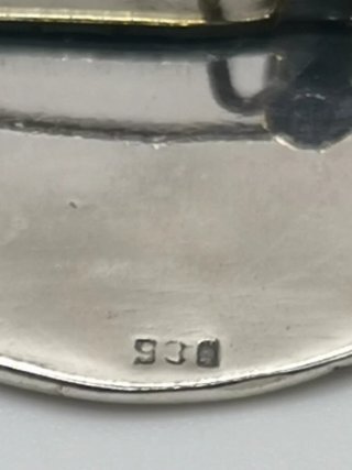 Broche antiguo plata mujer