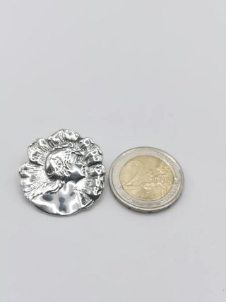 Broche antiguo plata mujer