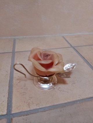 Portacandele a forma di rosa