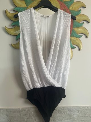 Body PRETTY WOMAN bianco e nero taglia unica
