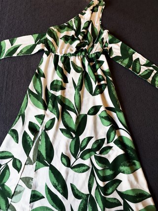 Vestido largo asimétrico estampado Talla S/M