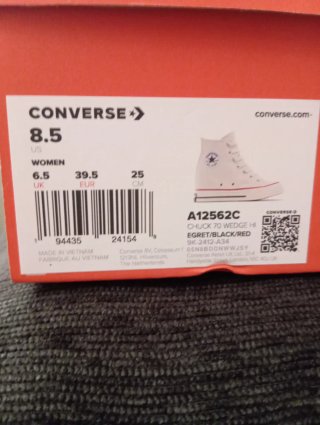 Converse Chuck Taylor Blancas Mujer Talla 39.5
