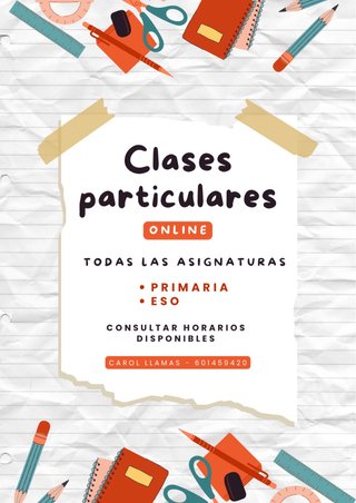 Clases particulares y refuerzo de verano online
