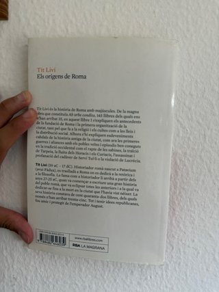 Els orígens de Roma Llibre I de la "Història de...