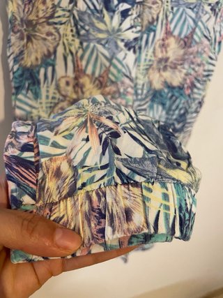 Pantalón de tela estampado verano