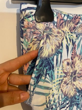 Pantalón de tela estampado verano