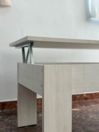 Mesa de centro elevable de madera