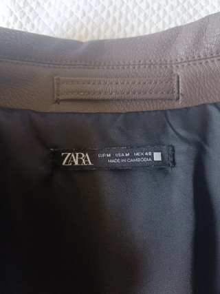 Chaqueta Zara Cuero Sintético
