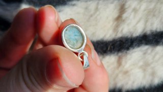 Colgante Larimar Plata