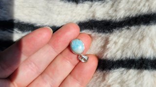 Colgante Larimar Plata