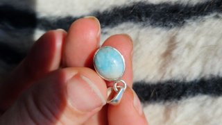 Colgante Larimar Plata