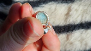 Colgante Larimar Plata
