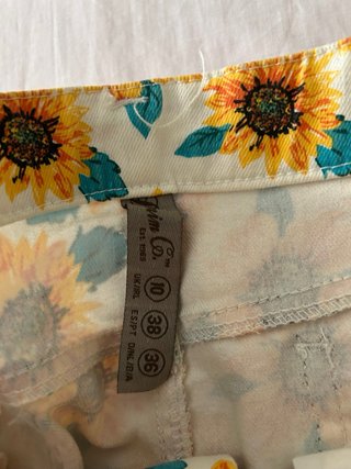 Shorts de girasol talla 38