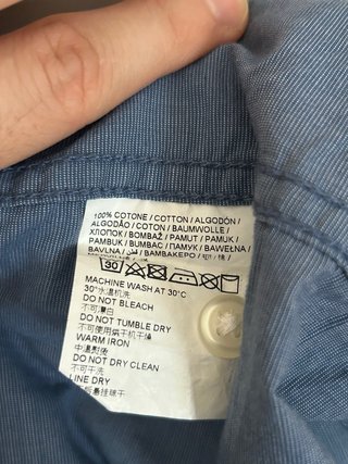 Camicia manica corta, collo coreana - M