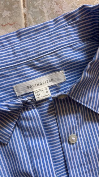 Camisa Springfield Rayas Flores Talla 36