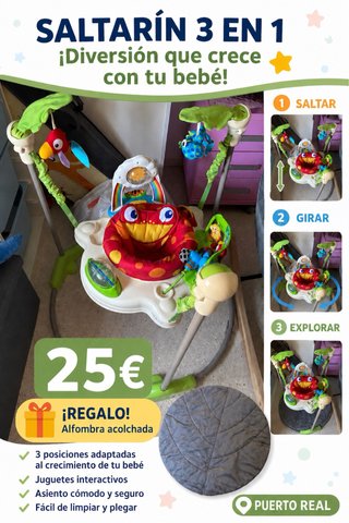 Saltarín 3 en 1 para bebé