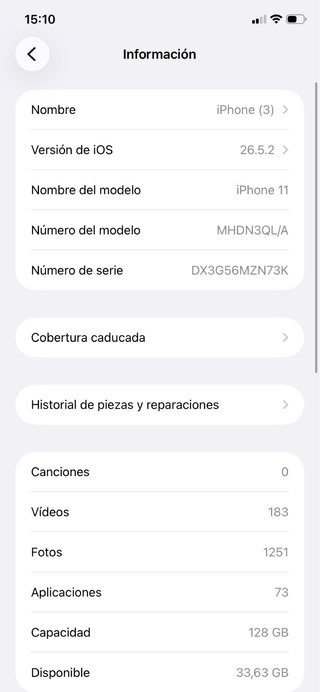 iPhone 11 con pantalla rota