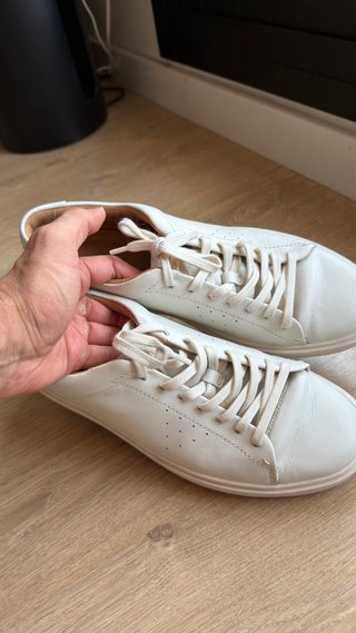 Zapatos Clarks Cuero Blancos Elegantes