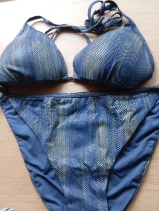 Bikini Calzedonia Negro y Dorado Tallas varias