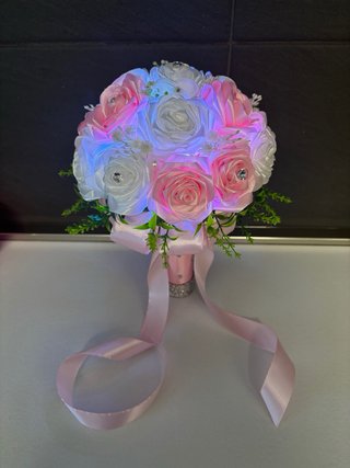 Bouquet rose eterne con luce LED
