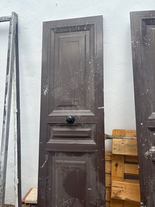 Puerta de hierro para calle