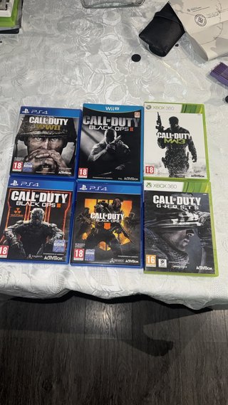 Lote 6 Giochi Call of Duty PS4/Wii U/Xbox 360