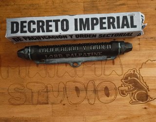 Star Wars Pergamino Decreto Imperial Palpatine