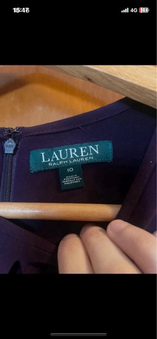 Abito elegante Lauren Ralph Lauren melanzana