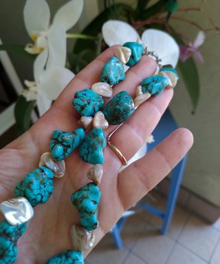 Collana Turchese naturale