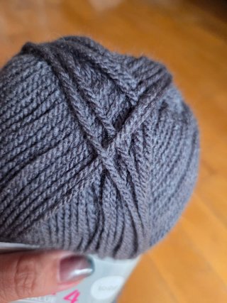 DMC Knitty 4 Ovillos de Lana Gris (3uds)