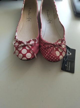 Bailarinas lunares rojas BLUE BOX talla 38