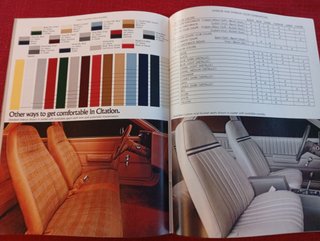 1980 Chevrolet Chevy Citation Depliant Brochure