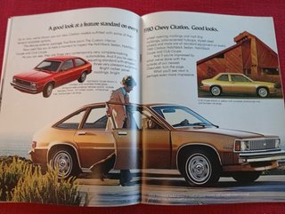1980 Chevrolet Chevy Citation Depliant Brochure