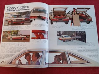 1980 Chevrolet Chevy Citation Depliant Brochure