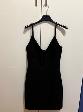 Tubino nero Imperial con cut-out