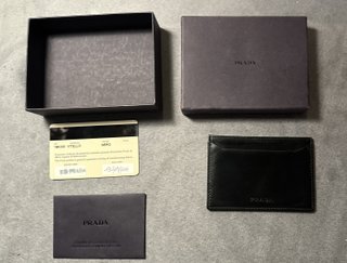 Portacarte Prada Pelle Nera