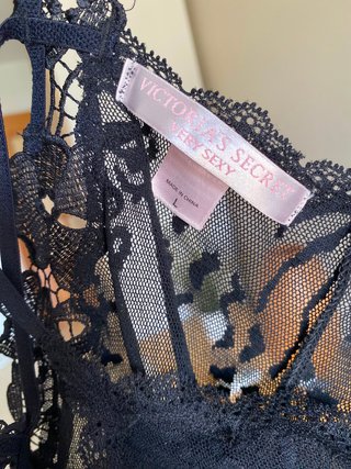 Vestido mini encaje Victoria's Secret negro